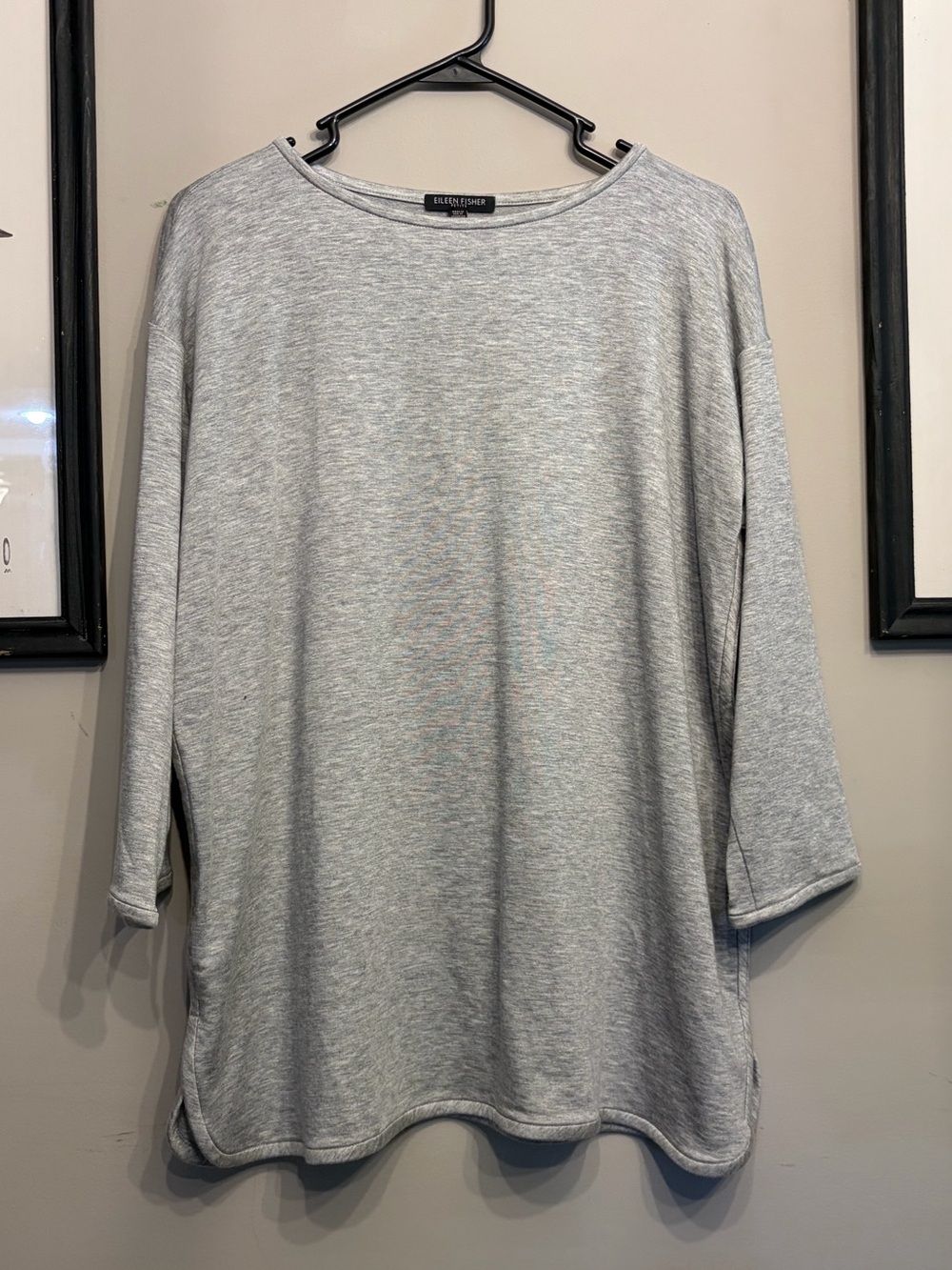 Eileen Fisher Tencel Gray Sweatshirt Size Petite S